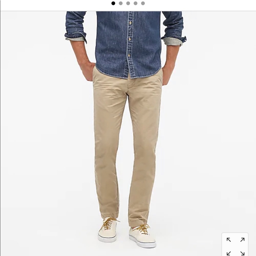 J Crew 484 slim stretch khakis